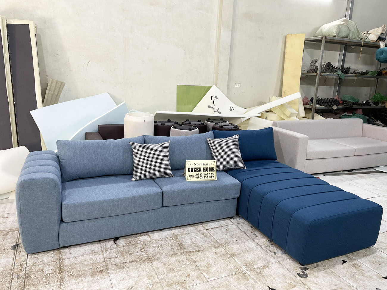 Ghế Sofa Văng Bọc Nỉ Giá Rẻ