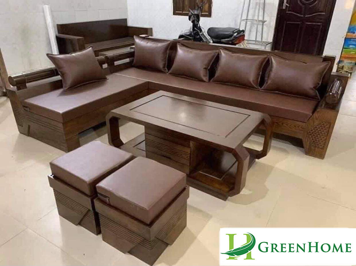 Sofa Gỗ Phòng Khách Cao Cấp SFTT13